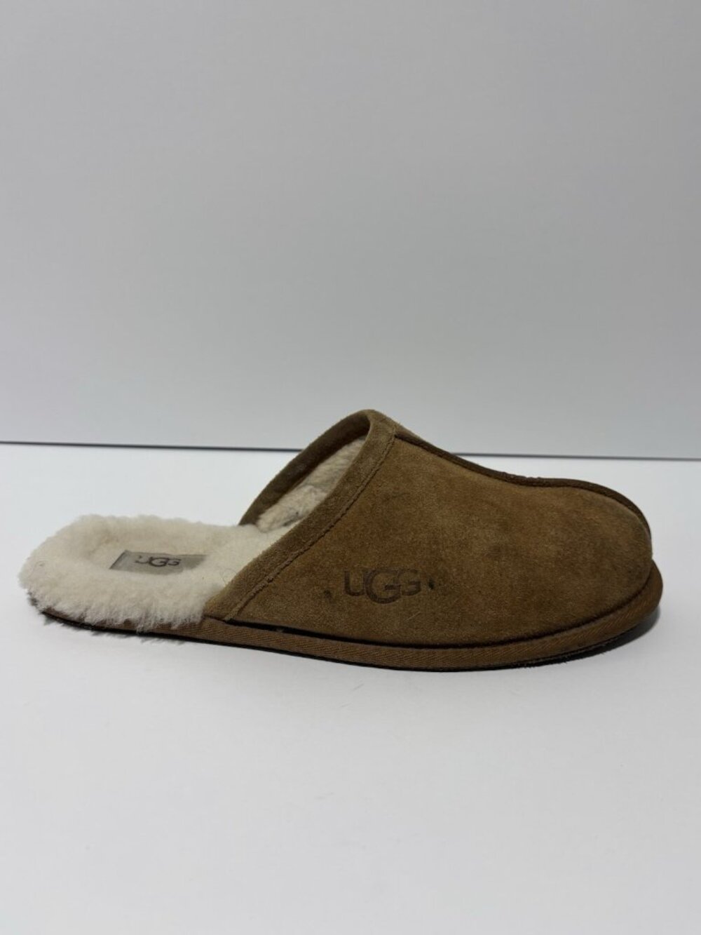 UGG Men’s Scuff Chestnut Suede Slippers, Size 11 M
